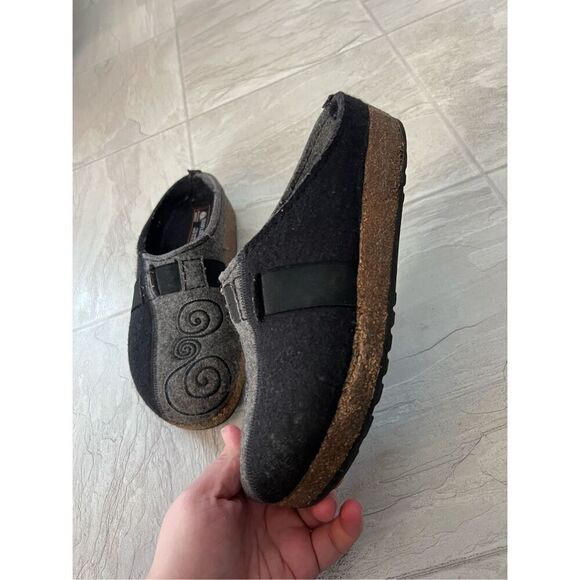 Haflinger Woman’s Slip On Clog Slippers Pure New Wool Size 40 - Picture 3 of 16